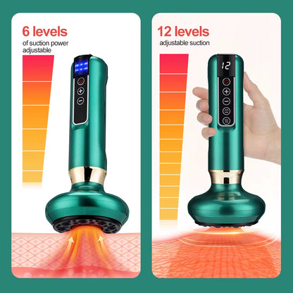Intelligent Suction Medical Cupping Set Beauty Massager Glass Jars anti Cellulite Cupping Vacuum Slimming Guasha Massage